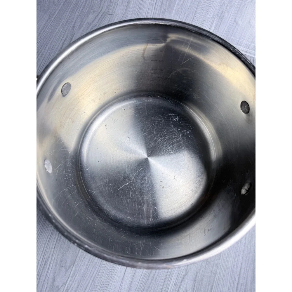 Wolfgang Puck Cafe Collection 8qt Stainless Steel Stockpot with Glass Lid